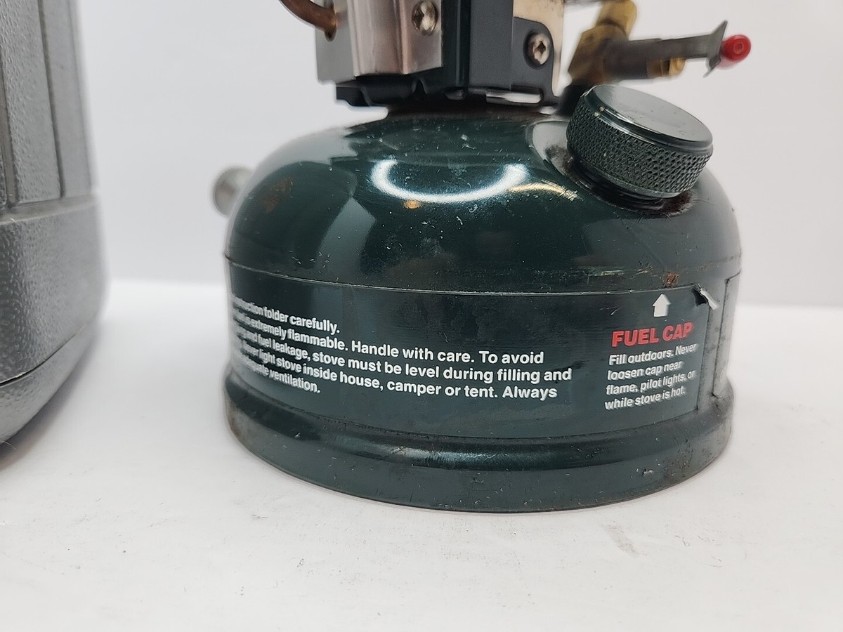 Coleman 508A Gas Stove & Case 05/91 Camping Hiking Emergency