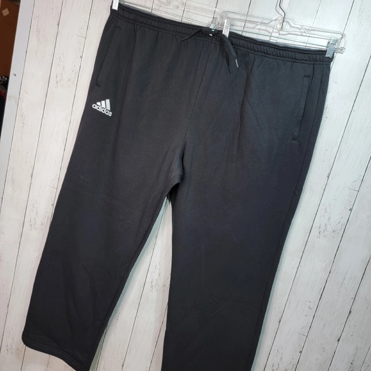 Adidas men's essential store cotton fleece pants