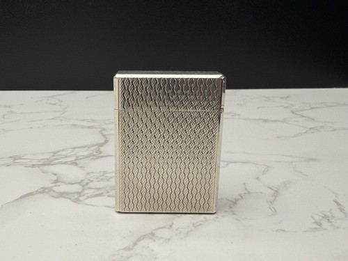 NICE S.T. DUPONT Line 1 / L1 BR Gas Lighter - Silver plated - Serviced-AL01-0845 - Picture 6 of 24