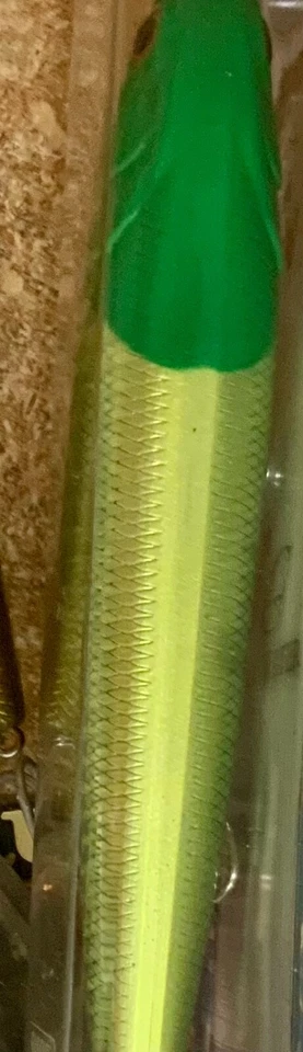 "Señuelo Lucky Craft SW Sammy 128 - 5"" para caminar 1 oz Topwater - Green Head Chartreuse" Foto 4 de 4