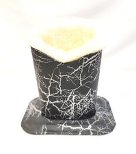 Eye Glass Holder Premium Black Silver PU Leather Glasses Stand Case Remote Pens