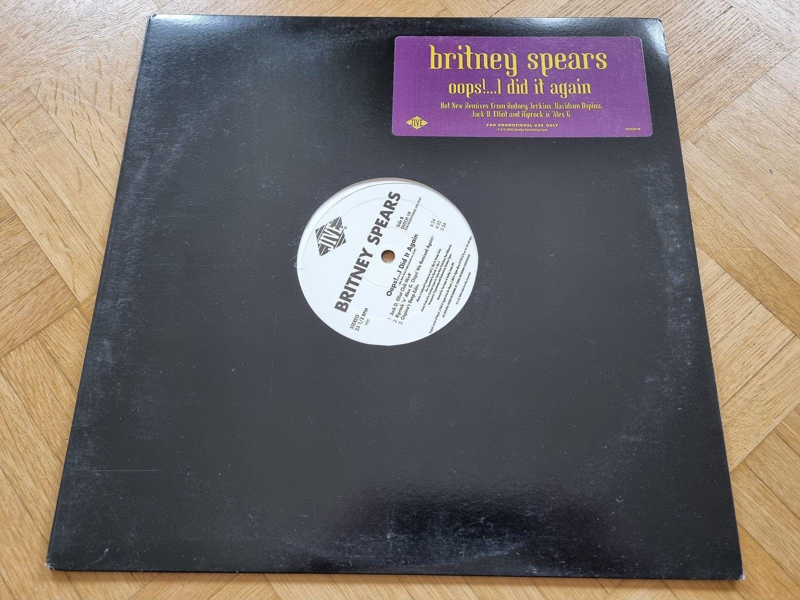 Britney Spears - Oops!...I Did It Again 12'' Vinyl Maxi US PROMO