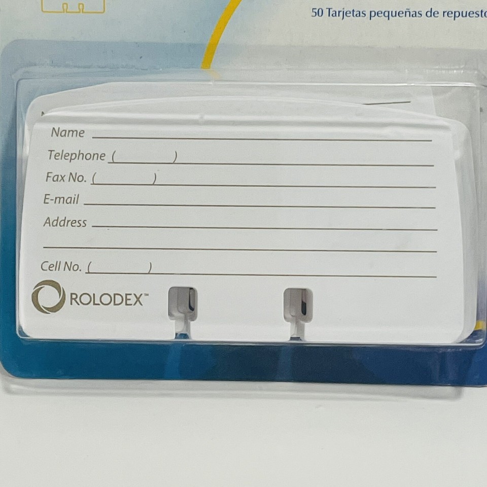 Lot Of 2 Brand New Rolodex Petite Refill Cards 50 Pack Each | eBay