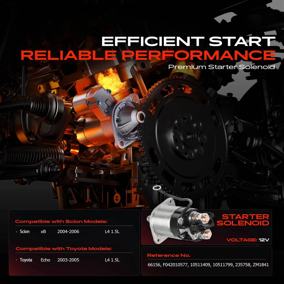 Interruptor solenoide de arranque 24V para Scion xB 2004 2005 2006 Toyota Echo 2003-2005 Foto 2 de 4