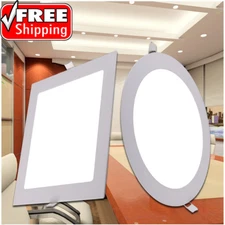 3W 6W 9W 12W 15W 18W 21W 24W LED Recessed Ceiling Light Panel Ultra Thin Slim 