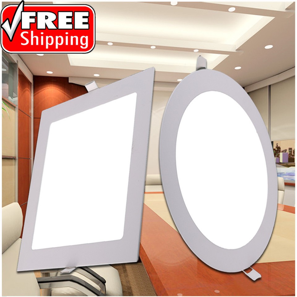 3W 6W 9W 12W 15W 18W 21W 24W LED Recessed Ceiling Light Panel Ultra Thin Slim 