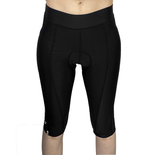 Short Cycliste Femme Netti Pro Capri 3/4 - Noir - Taille 10 (environ) - Avec Rembourrage