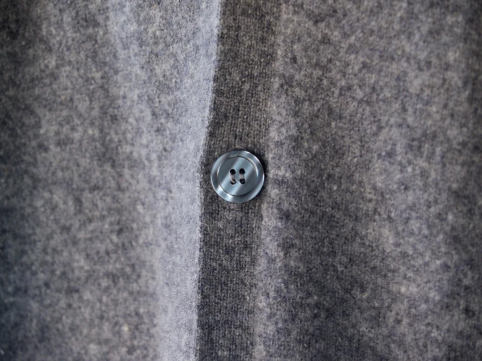 Cárdigan Christoper Rand Vintage Gris Talla Pequeña 100% Lana, Sin Sin Sintéticos Foto 3 de 4