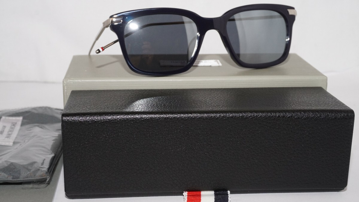 DITA Thom Browne Sunglasses New Silver Black Blue Mirrr TB-701-H-T