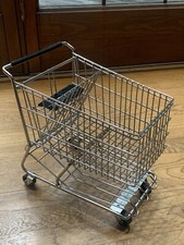 Vintage Dreamkeeper Mini Toy shopping cart approx 12" Black Handle and Seat