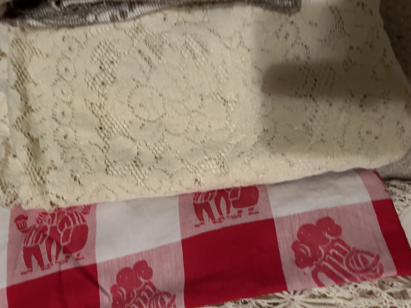 Assorted Quaker Lace Damask Cotton Crocheted Lot of 6 VINTAGE