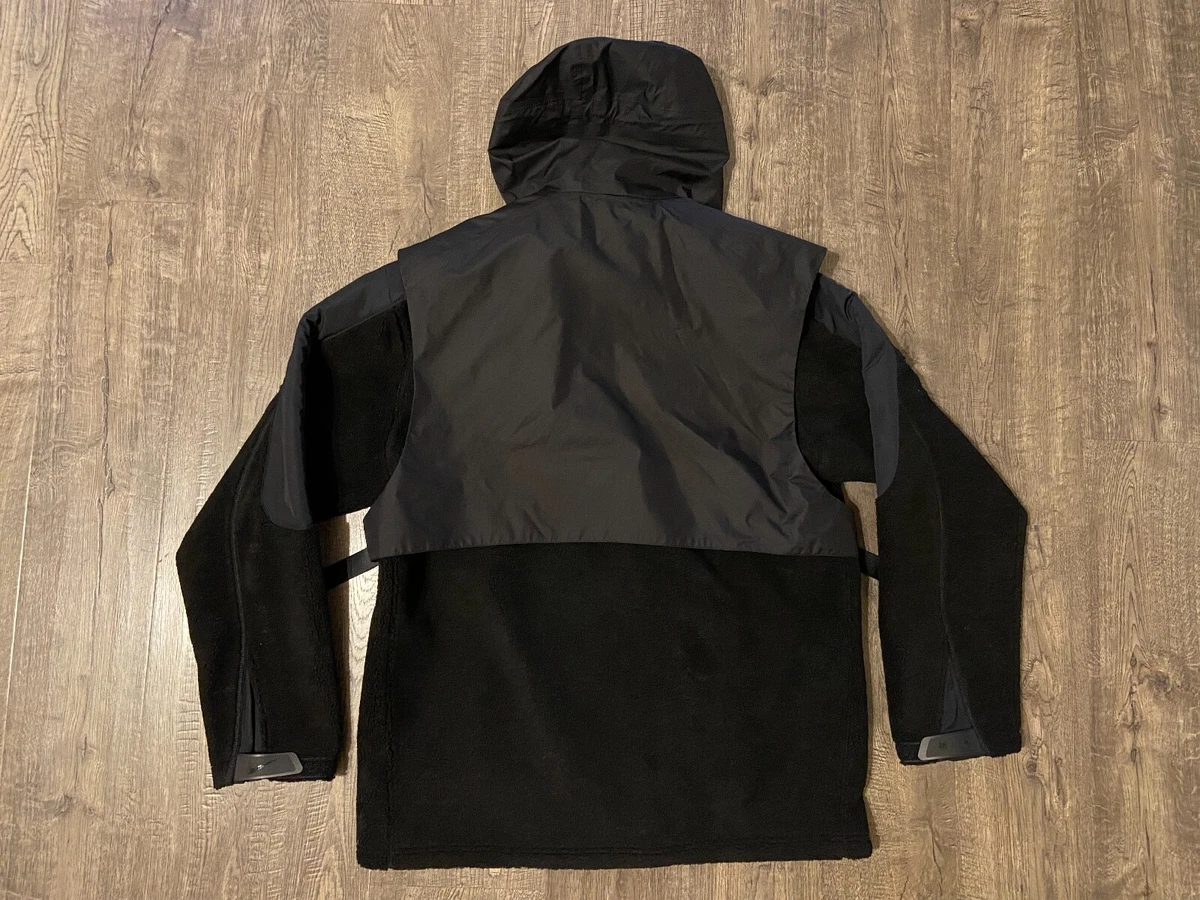 Nike NikeLab x MMW Matthew Williams Sherpa Jacket Black CK1541-010 Men's LARGE