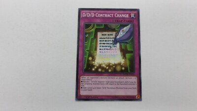 D/D/D CONTRACT CHANGE TRAP  1ST EDITION  MP16-EN154   COMMON YUGIOH NM UNPLAYED