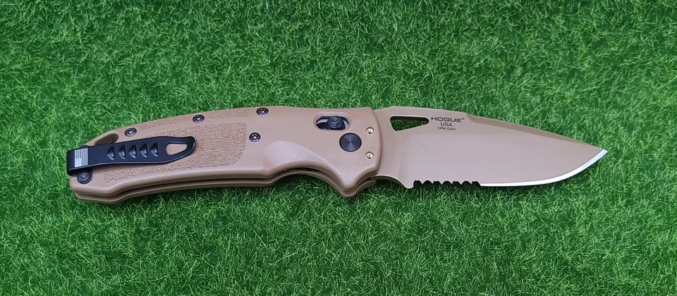 Cuchillo Plegable Hogue Sig K320 M17 ABLE Lock 3.5", Bronceado Coyote, Punto de Caída - 36373 Foto 3 de 4