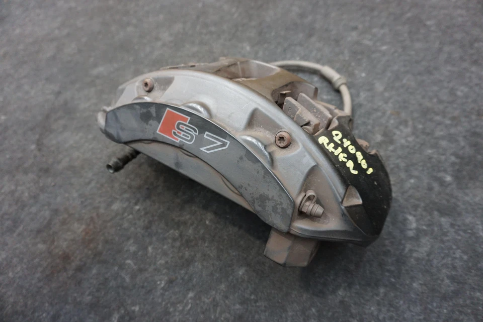 Front Right Brake Caliper Assembly Black OEM 4G8615108 Audi S7 4K8 2016-18 - Image 2 of 4