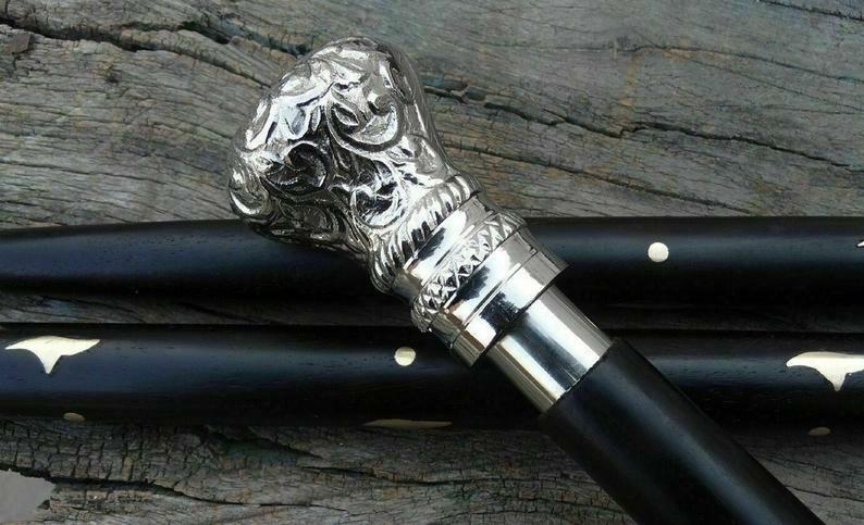 Handmade vintage Solid Silver Handle Antique Vict… - image 5