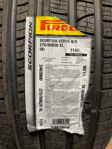 1 New 275 50 20 Pirelli Scorpion Verde All Season Tire