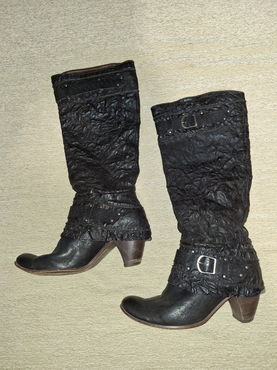 Boots Bocage Leather Dark Brown EU 40 Good Condition - Main Image