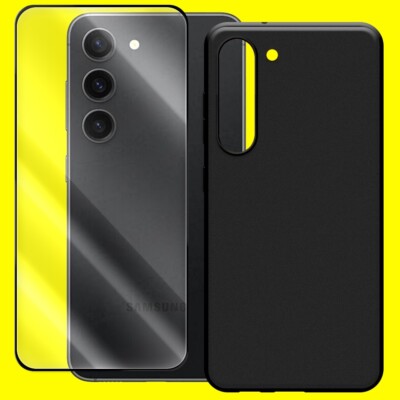 Premium Tempered Glass Screen Protector TPU Case for Samsung Galaxy S23 SM-S911U