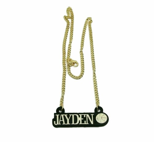 Name Plate Necklace Chain Personalized 