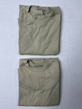 Bundle Of 2 Skilcraft Army T Shirt  Desert Tan  Short Sleeve X LARGE Pre Owned