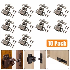 10pack Vintage Bronze Double Roller Catch Cupboard Cabinet Door Closet Latch