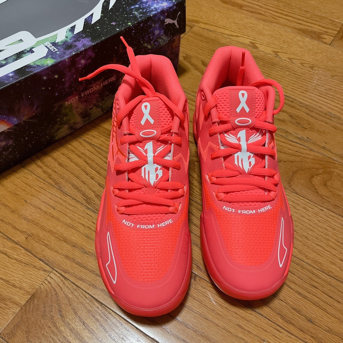 NEWMAN ニューマン　リレー式　赤　セルロイド Puma LaMelo Ball MB01Breast Cancer Awareness (376848 01) Rare Mens