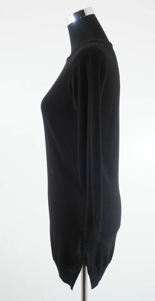 Ca' Vagan Damen Pullover XS schwarz leicht Rundhals Merino Wolle wie Neu A819 - Bild 4 von 4