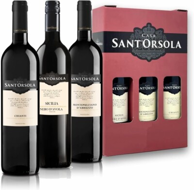 Sant'Orsola Chianti DOCG + Montepulciano DOC d'Abruzzo 3 x 0,75l = 13,02 /L