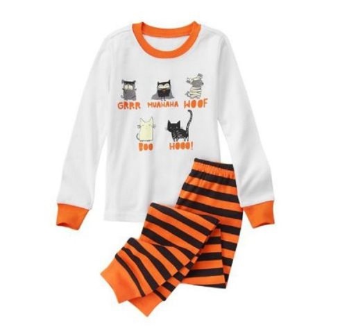 Gymboree Girl Gymmies Halloween Costume Dog Cat Owl Long Sleeve Pajama Set 5 5T - Picture 2 of 3