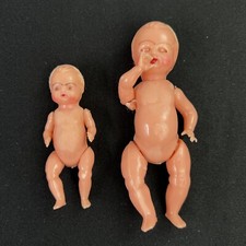 Vintage Italy Jointed Mini Small Baby Dolls Plastic Celluloid 4  