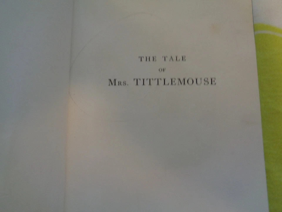 The Tale of Mrs. Tittlemouse by Beatrix Potter, Copyright 1910, Renewed 1938 - Image 2 of 4