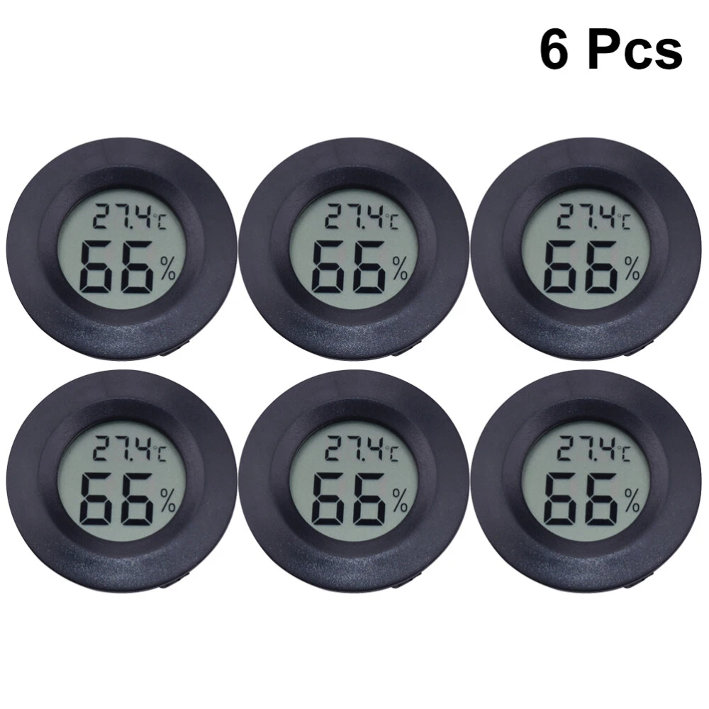 6Pcs Wall Mounted Thermometers, Temperature Gauge Meter with