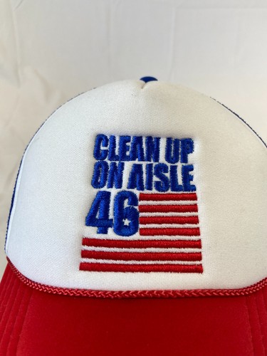 Cappello camionista Clean Up On Aisle 46 cappello snapback bandiera americana maglia USA regolabile - Foto 2 di 10
