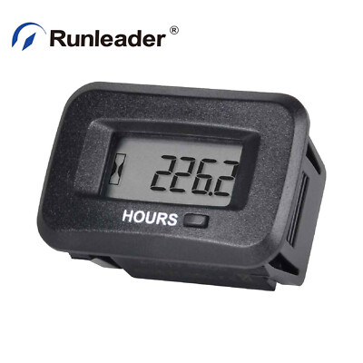 AC/DC Waterproof Induction Timer Tractor Mower Power Chronograph Hour Meter