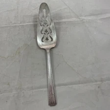 National Silver Co “Monarch” Silverplate Pie Cake  Server