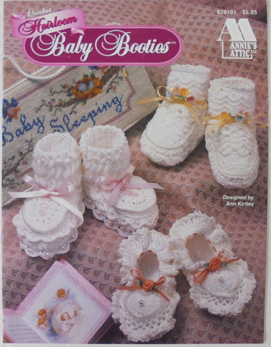 Cotton thread shop baby booties pattern