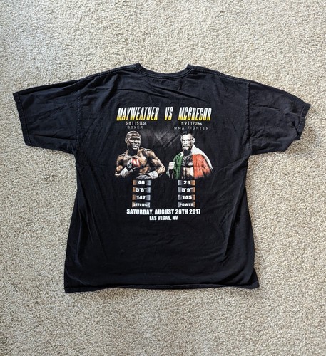 Mayweather VS McGregor 2017 The Money Fight UFC Promo Boxing Sz X Large T-shirt - Picture 6 of 7