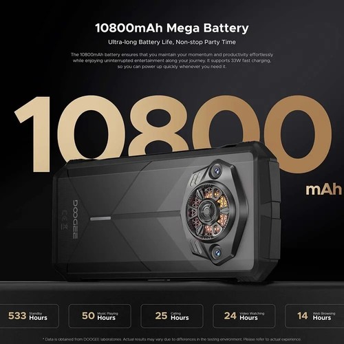 Doogee S Punk LED Licht Robustes Smartphone 16GB+256GB 6,58" Android 14 10800mAh - Zdjęcie 6 z 24