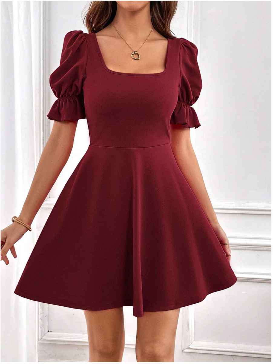 homecoming dress shops in michigan Burgundy Party Dress Short Homecoming Dress fg4851 – formalgowns main image 0