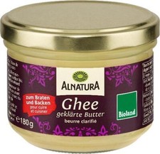 Bio Alnatura Ghee 180g geklärte Butter, zum Braten und Backen