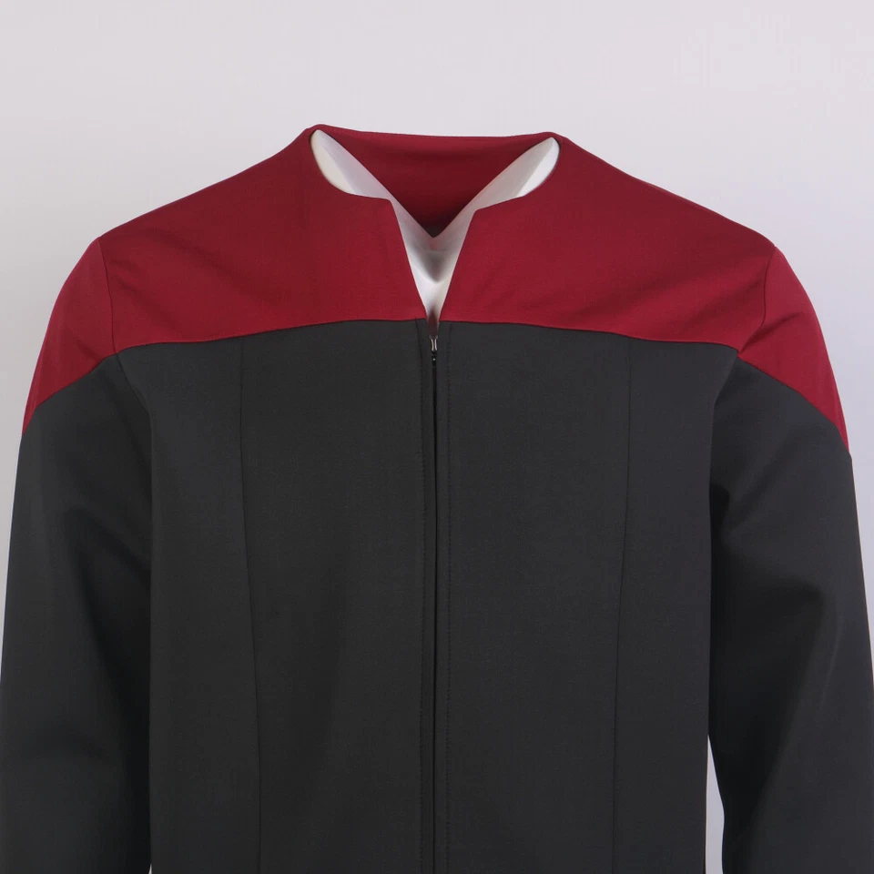 Para Deep Space Nine DSN Dorado Azul Rojo Uniformes Voyager Flota Estelar Chaqueta Disfraces Foto 4 de 4