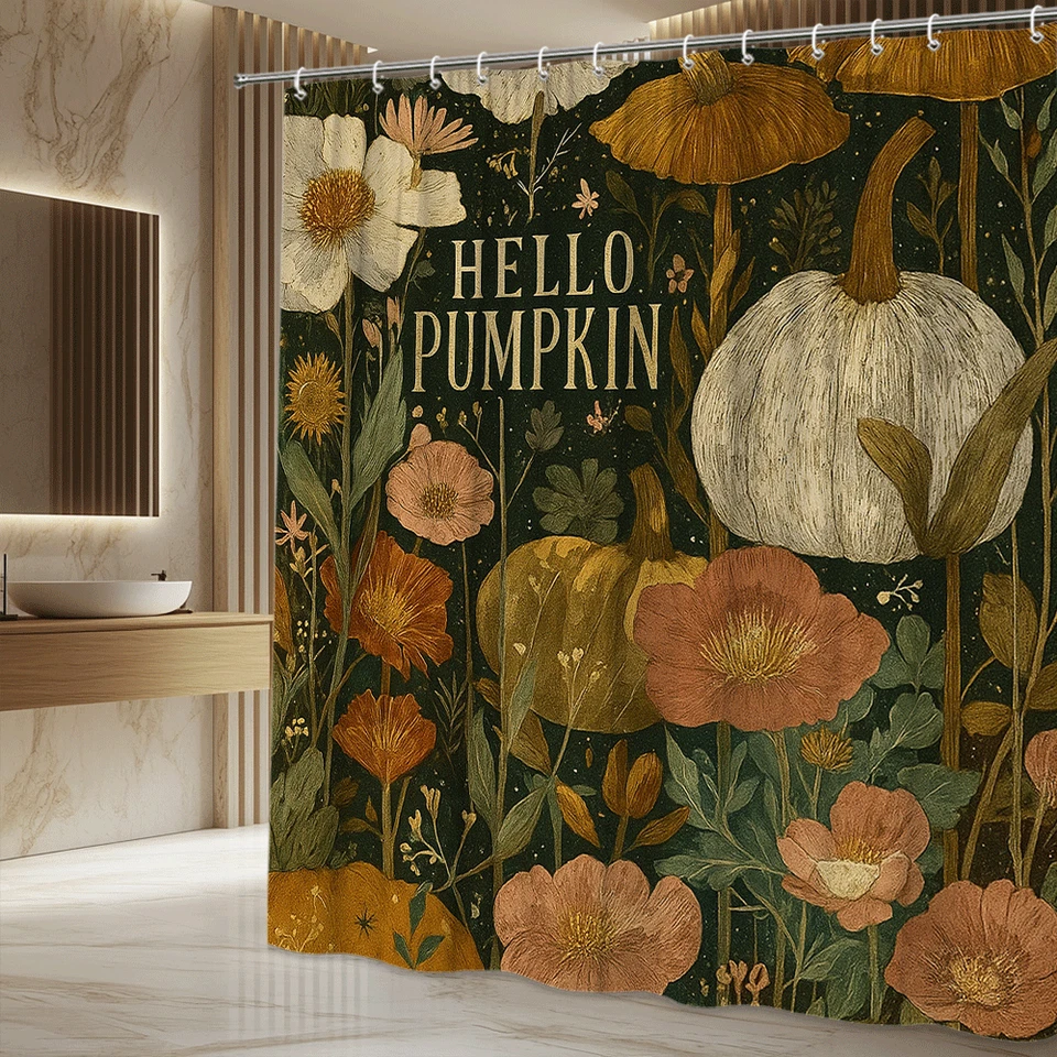 Hola Calabaza Floral Jardín Otoño Cosecha Rústico Granja Arte de Pared Decoración Foto 4 de 4