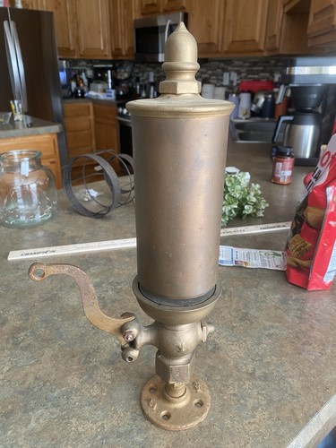 ANTIQUE CINCINNATI BRASS WORKS 3" DIA PRE-LUNKENHEIMER STEAM WHISTLE