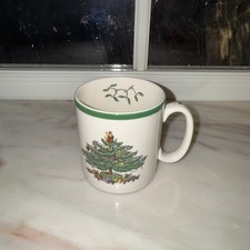 Spode Christmas Tree Kaffeebecher ca. 8,5 x 7,7 cm Henkelbecher neu Unbenutzt