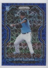 2021 Panini Prizm Blue Velocity Prizm Jorge Guzman #27 0ms2