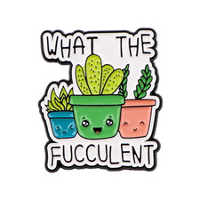 Plants Enamel Pin Humorous Quotes Brooches for Women Lapel Pins Badges On