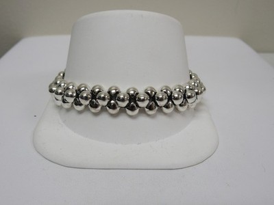 Designer LAGOS Sterling Silver 12mm Caviar Bubby Bracelet