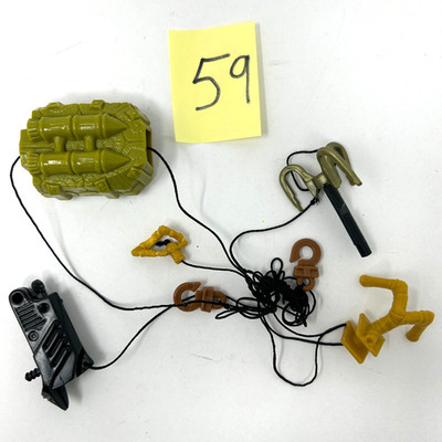 1991 Hook Air Attack Peter Pan parts backpack mattel ropes grappling hook pack