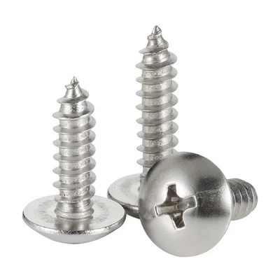 Mellewell #8 x 1 Truss Head Sheet Metal Screws Wood Screws, 304 Stainless Steel